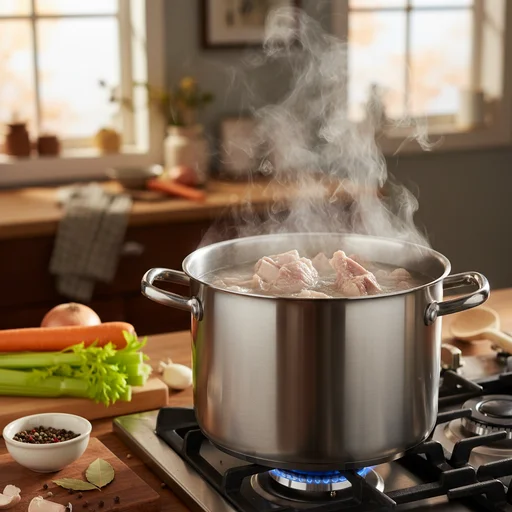 뼈 삶고 불순물 제거