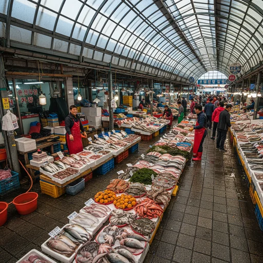 A Vibrante Energia dos Mercados Jagalchi e Gukje