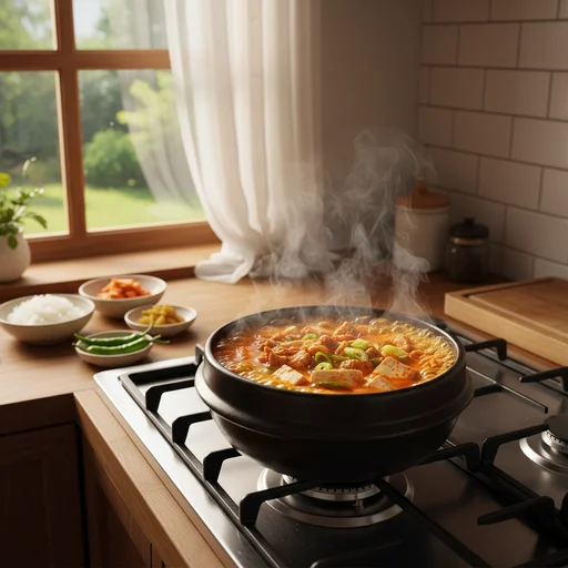 육수 붓고 끓이기