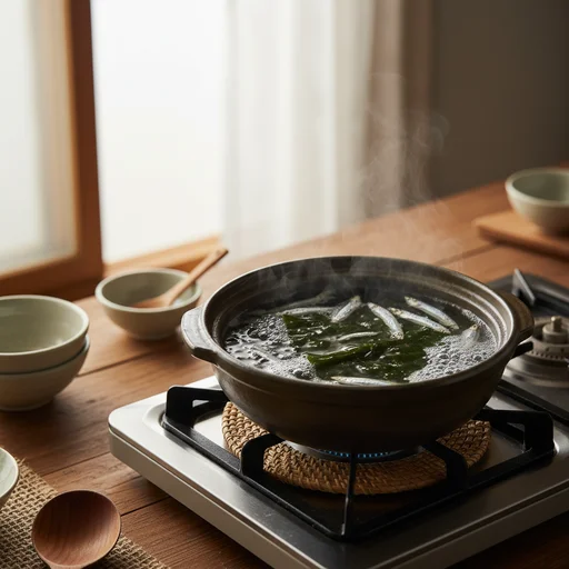 구수한 육수 내기