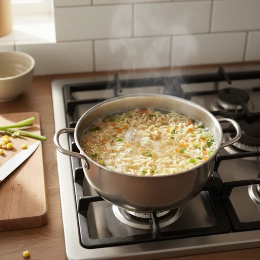 건더기 스프 넣기