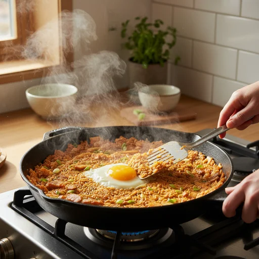 불맛 내기: 볶음밥의 풍미를 극대화